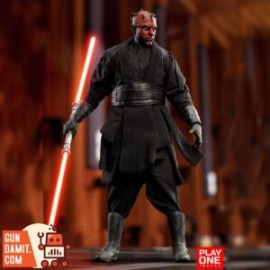 PLAY ONE TWELVE 1/12 BLACK WARRIOR  STAR WARS DARTH MAUL (ABIERTO) ESTADO 100%