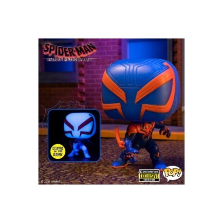 PREVENTA Spider-Man: Across the Spider-Verse Spider-Man 2099 Pop que brilla en la oscuridad. Figura de vinilo – Exclusivo
