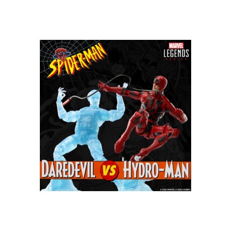 PREVENTA: DAREDEVIL VS HYDROMAN MARVEL LEGENDS SPIDER-MAN ANIMATED SERIES EXCLUSIVO