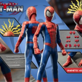 PREVENTA: DB Toys x 6IN 1/12 Ultimate NET-Man action figure  red & blue suit (Ultimate Spider-man)