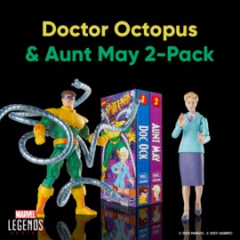 PREVENTA: DOCTOR OCTOPUS & TIA MAY 2-PACK MARVEL LEGENDS RETRO VHS (Exclusivo de Hasbro Pulse)