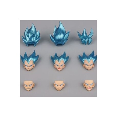 DEMONIACAL FIT CABEZAS GOKU Y VEGETA SSJ BLUE GOD