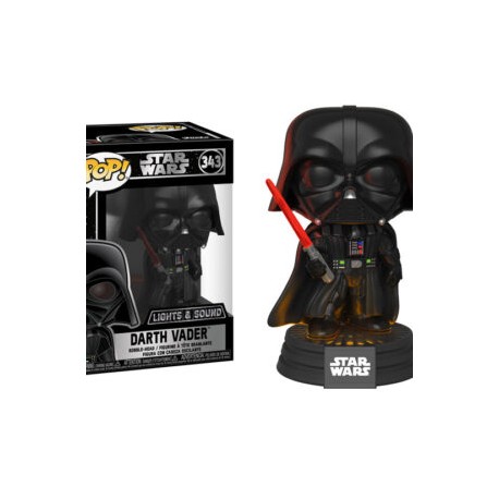 Funko POP Star Wars: Darth Vader electrónico con luz y sonido (EXCLUSIVO)